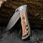 Personalized Groomsmen Wood Knife