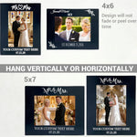 Personalized Black Wedding Picture Frame
