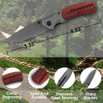 Personalized Groomsmen Red Wood Knife