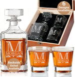 Personalized Whiskey Decanter, Custom 25oz Liquor Decanter