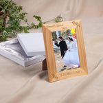 Personalized Wood Wedding Picture Frame
