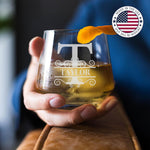 Personalized Whiskey Glasses - 13oz Rocks Bourbon Glass