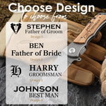 Personalized Groomsmen Wood Knife