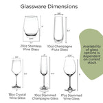 Custom Logo Wine Glasses - Add Your Personalized Design or Company Logo - Bulk Glasses or Companies, Realtors, Parties, Weddings or Events