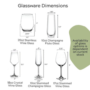 Custom Logo Wine Glasses - Add Your Personalized Design or Company Logo - Bulk Glasses or Companies, Realtors, Parties, Weddings or Events