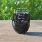 Custom Text Wine Glasses - Personalized Engraved Wine Glass | Perfect for Bridesmaids Proposal, Wedding Party Gifts, Birthday or Funny Gift