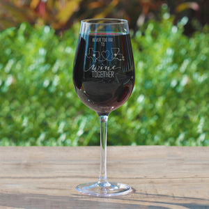 Long Distance Friendship Stemless Wine Glass | Personalized Going Away, Graduation, Remote Working or Moving Gift | Multiple States