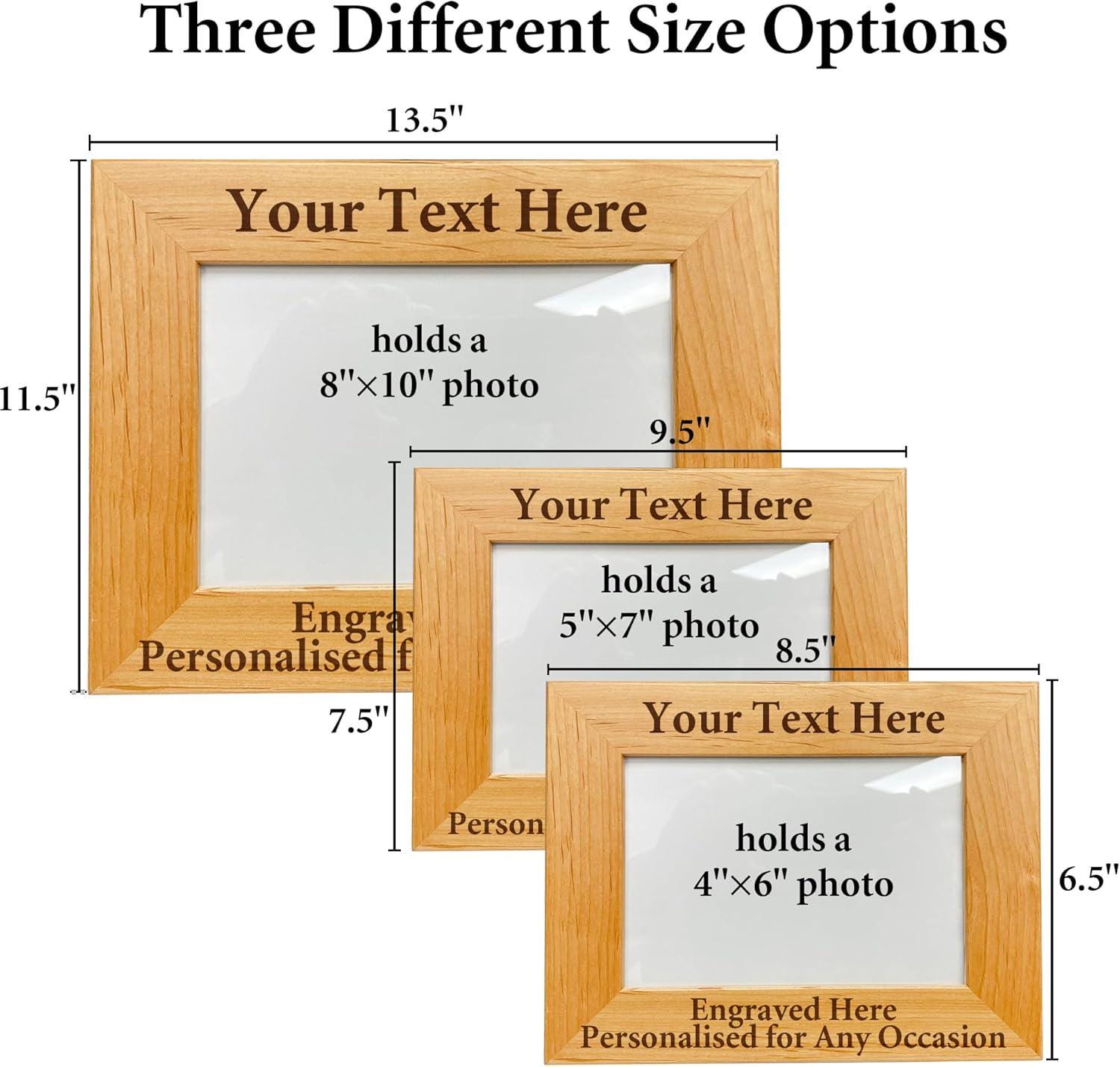 Personalized Picture Frame with Your Custom Text, Wedding Picture Frame with Gift Box