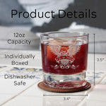 American Flag Whiskey Glass ' American Flag Bottom Glass, Patriotic decorations, Old Fashioned Glass, Christmas, Birthday Gifts For Men Dad