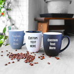 Custom Text Coffee Mug 16oz | Engraved with Custom Text, Name or Wedding Message | Tea or Coffee Mug with Your Message (One Mug)