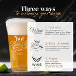 Custom Beer Glass 16oz Pint Glass with Bulk Pricing - Custom Business Gifts, Corporate Gifts, Promotional Gifts, Office Gifts