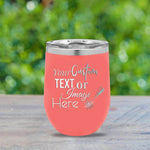 Custom Wine Tumbler 12oz with Bulk Pricing - Great for Custom Wedding Favors, Party Favors, Birthdays, and Business Gifts