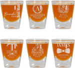 Personalized Shot Glass, Custom 2oz Groomsmen Drinking Glasses, Engraved Shot Glass Gift for Men, Wedding, Best Man, Groomsman Favors