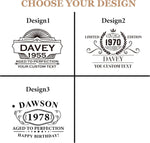 Personalized Whiskey Decanter for Birthday Gift 30th 40th 50th 60th Birthday Gift for Him, Dad, Guys