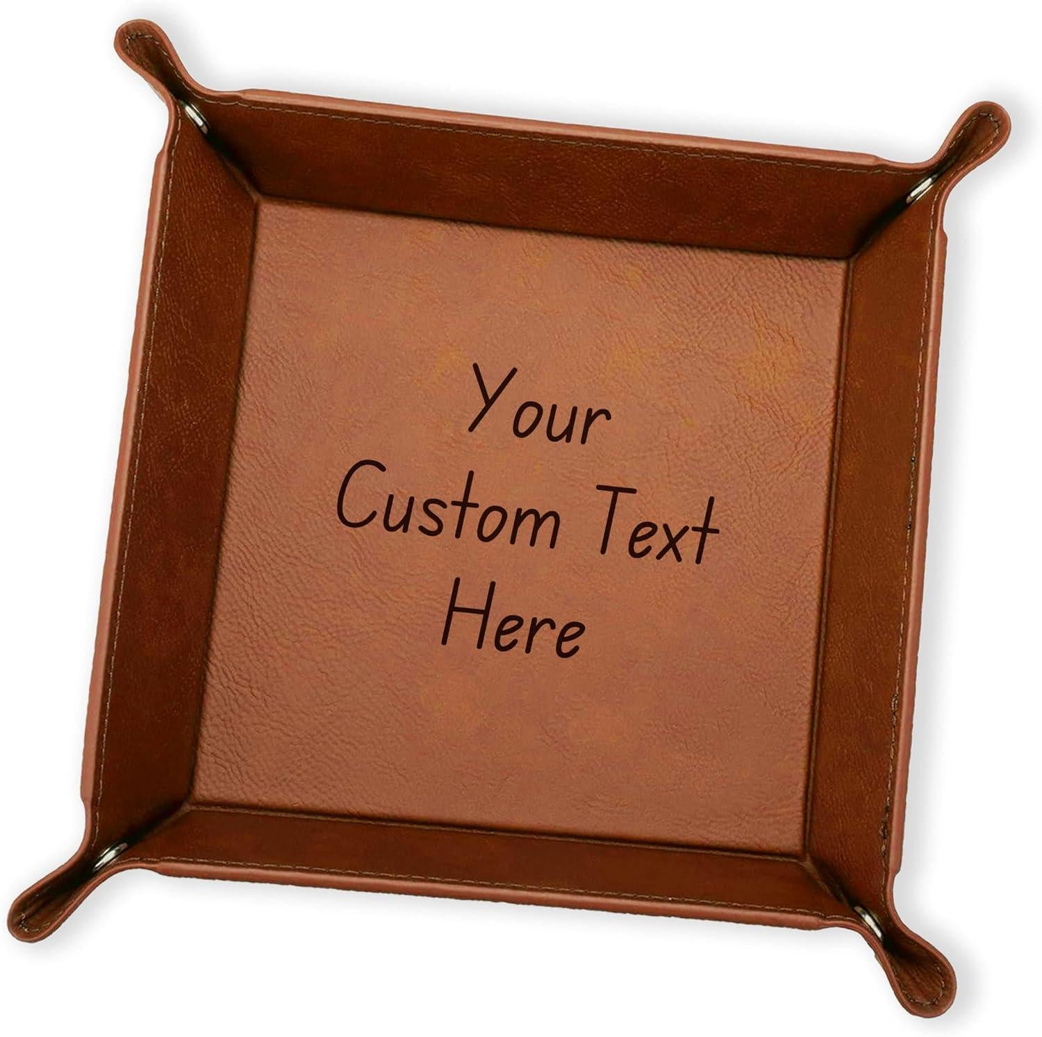 Personalized Valet Tray, Custom Catch All Tray for Keys, Nightstand, or Desk