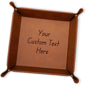 Personalized Valet Tray, Custom Catch All Tray for Keys, Nightstand, or Desk