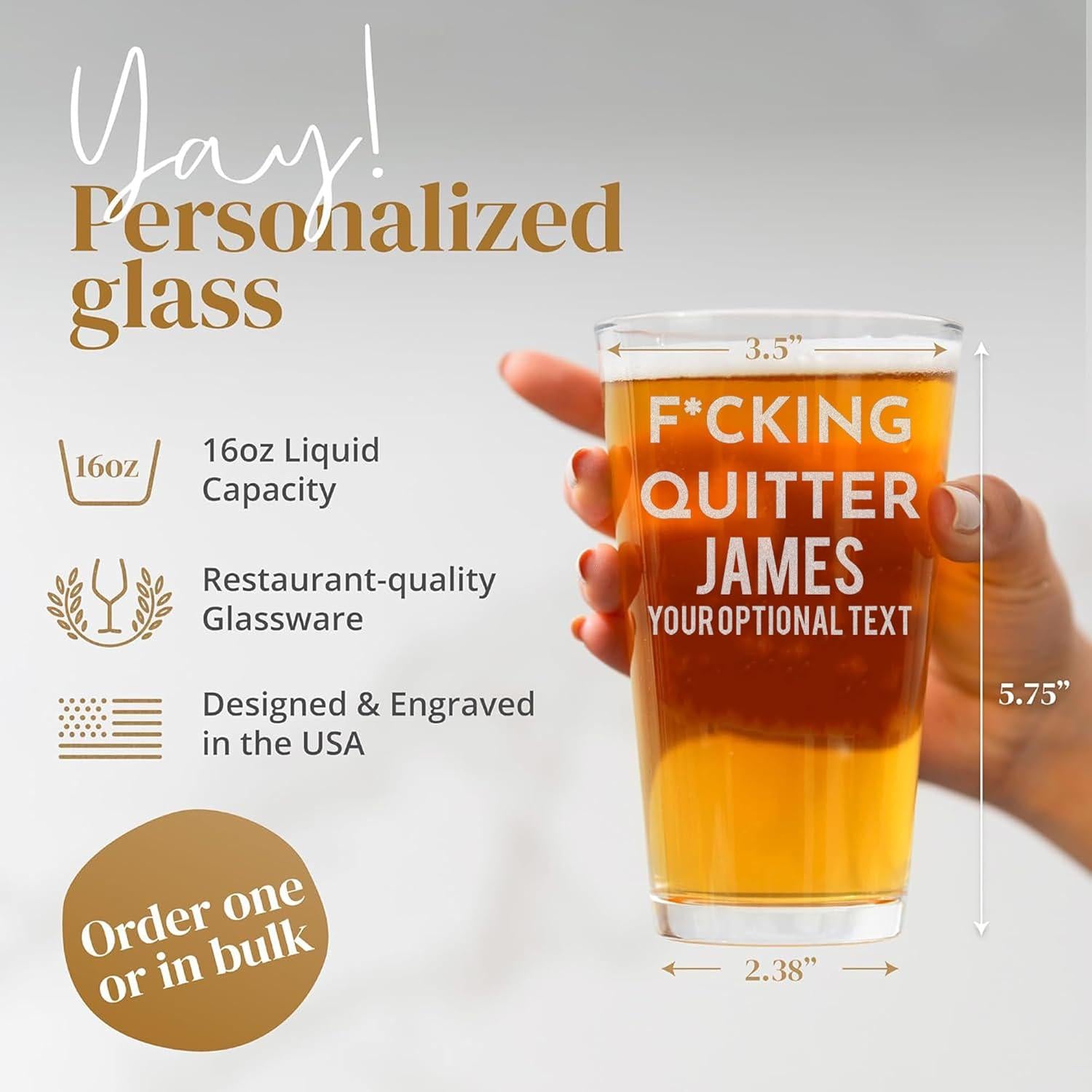 Personalized Retirement Gift, Beer or Whiskey Glasses Perfect for Retirement Party, Last Day, Dad or Grandpa Retiring
