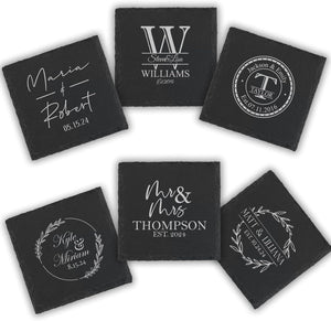 Personalized Coaster for Wedding Gift or Housewarming Gift, Perfect Newlyweds Gift, Engagement, and Anniversary