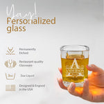Personalized Shot Glass, Custom 3oz Shot Glasses, Gift for Men, Birthday, Wedding, and Party