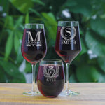 Personalized Wine Glasses, Custom Engraved Wine Glass for Women, Birthday, Wedding, Anniversaries, and Get-Togethers.