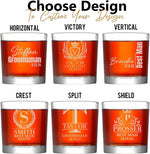 Groomsmen Whiskey Glasses or Decanter Set, Custom Best Man Gift for Wedding Favors, Best Man Proposal Gifts, and Bachelor Party