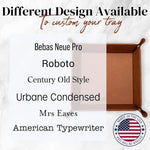 Personalized Valet Tray, Custom Catch All Tray for Keys, Nightstand, or Desk