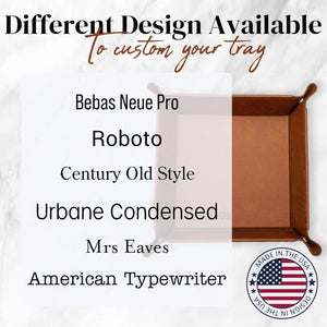 Personalized Valet Tray, Custom Catch All Tray for Keys, Nightstand, or Desk
