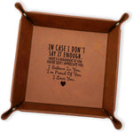 Anniversary Valet Tray, Personalized Catch All Tray for Keys, Nightstand, or Desk