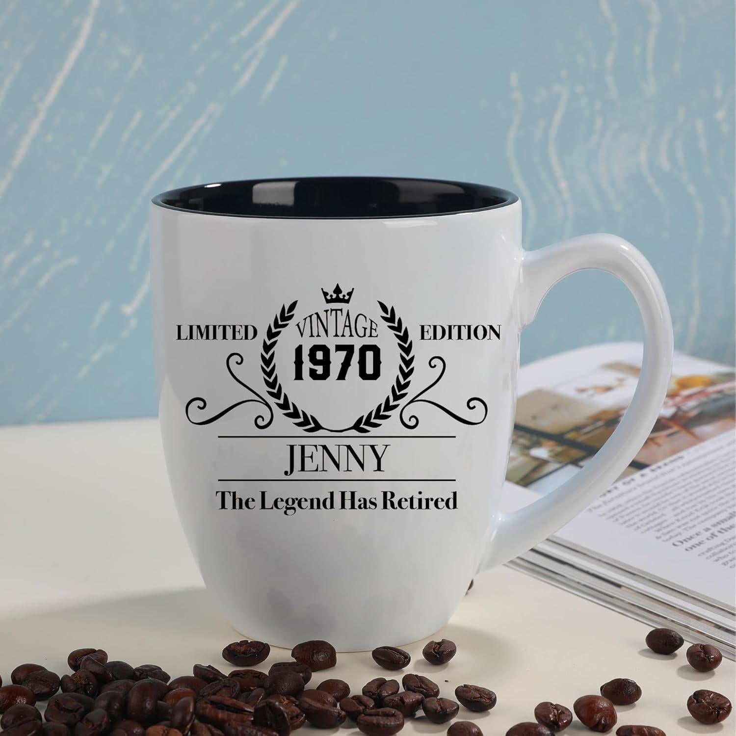 Personalized Retirement Gift, Coffee Mug Perfect for Retirement Party, Last Day, Dad, Mom, Grandma or Grandpa Retiring