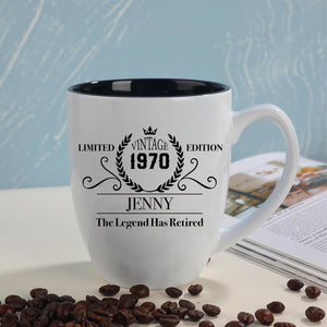 Personalized Retirement Gift, Coffee Mug Perfect for Retirement Party, Last Day, Dad, Mom, Grandma or Grandpa Retiring