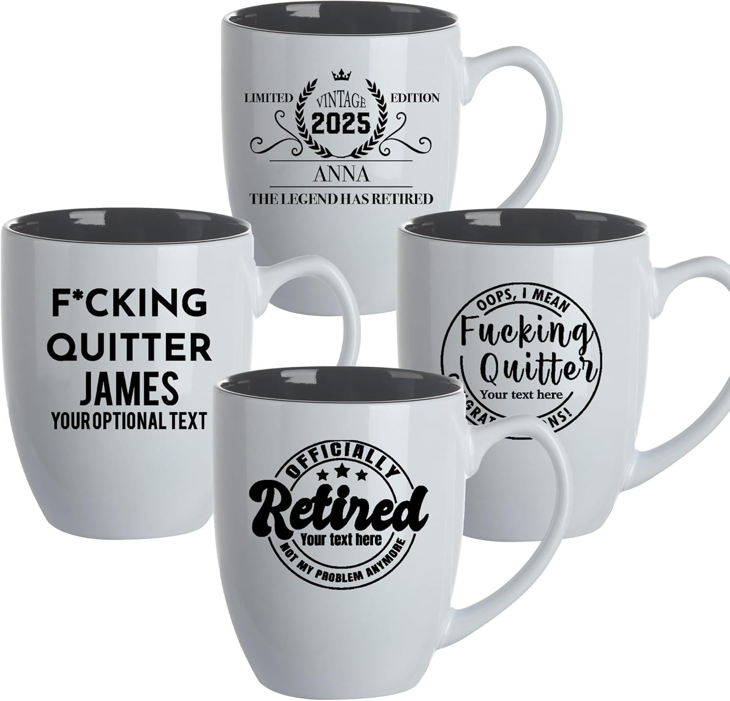 Personalized Retirement Gift, Coffee Mug Perfect for Retirement Party, Last Day, Dad, Mom, Grandma or Grandpa Retiring