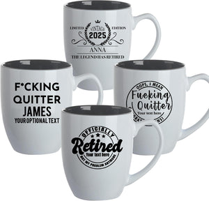 Personalized Retirement Gift, Coffee Mug Perfect for Retirement Party, Last Day, Dad, Mom, Grandma or Grandpa Retiring