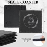 Personalized Coaster for Wedding Gift or Housewarming Gift, Perfect Newlyweds Gift, Engagement, and Anniversary