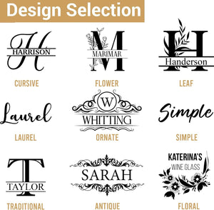 Personalized Wine Glasses, Custom Engraved Wine Glass for Women, Birthday, Wedding, Anniversaries, and Get-Togethers.