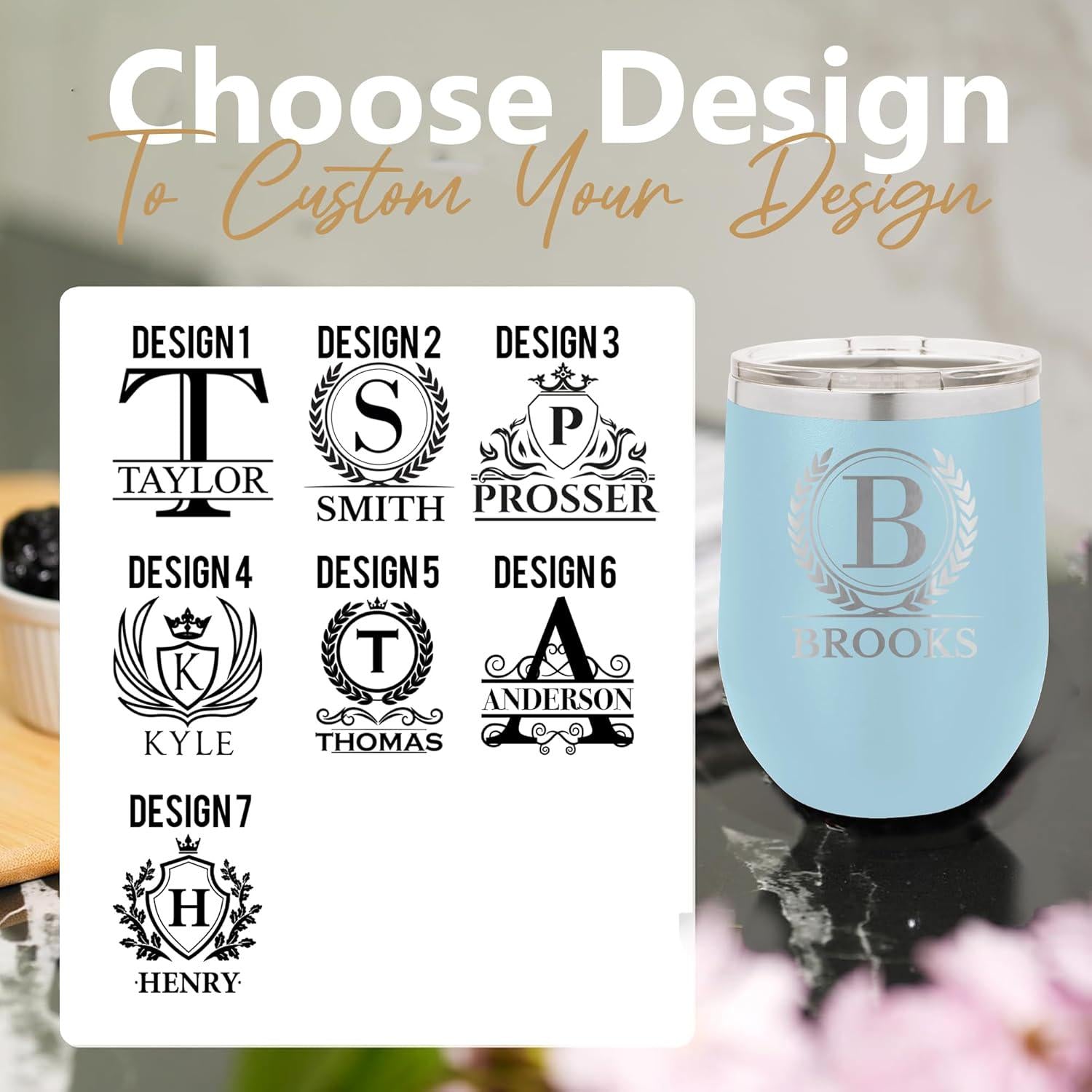 Personalized Tumbler, Engraved Travel Mug, Monogrammed Gifts for Women, Men, Christmas, Birthdays,