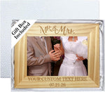 Personalized Wedding Picture Frame, Custom Mr & Mrs Wedding Picture Frame Gift