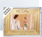 Personalized Wedding Picture Frame, Custom Mr & Mrs Wedding Picture Frame Gift