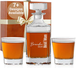Groomsmen Whiskey Glasses or Decanter Set, Custom Best Man Gift for Wedding Favors, Best Man Proposal Gifts, and Bachelor Party
