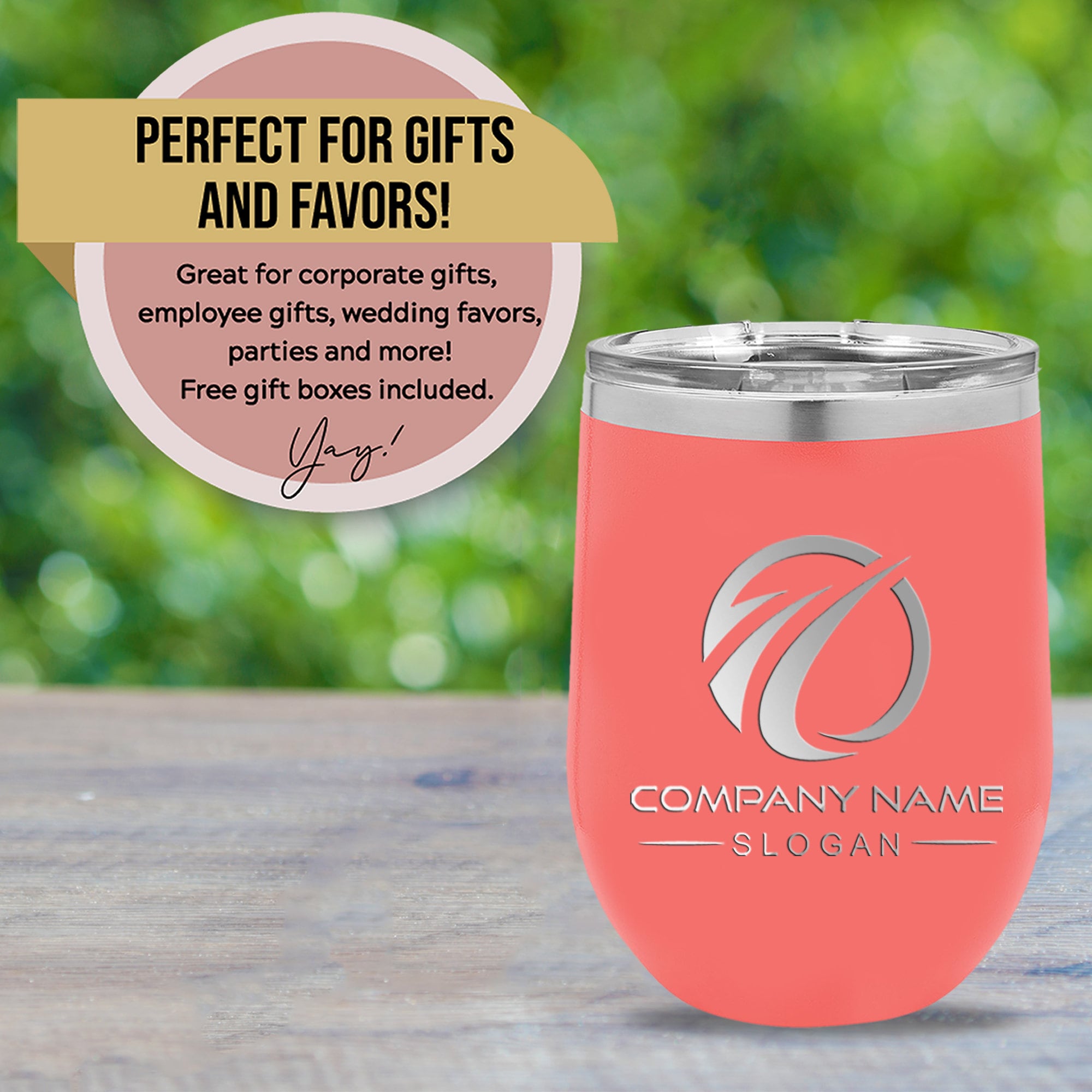 Custom Design Wine Tumbler 12oz with Bulk Pricing